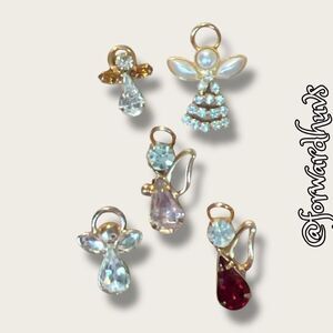 Bundle Sale 3 for $15 | Angel Pin Set – Four with Butterfly Backings - One With